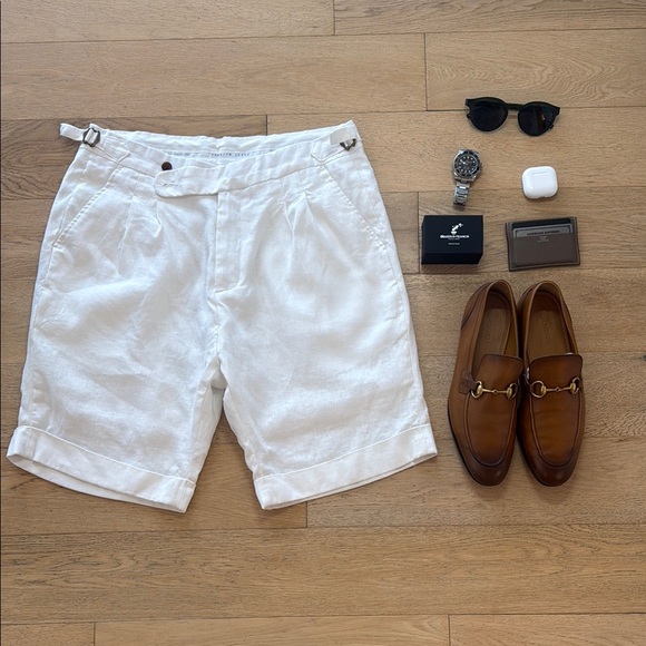 Premium Linen Men's Shorts - Picture 1 of 9